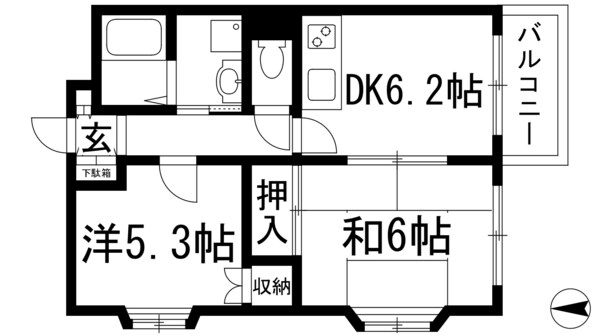 ベルビィ・ケンゾーの物件間取画像